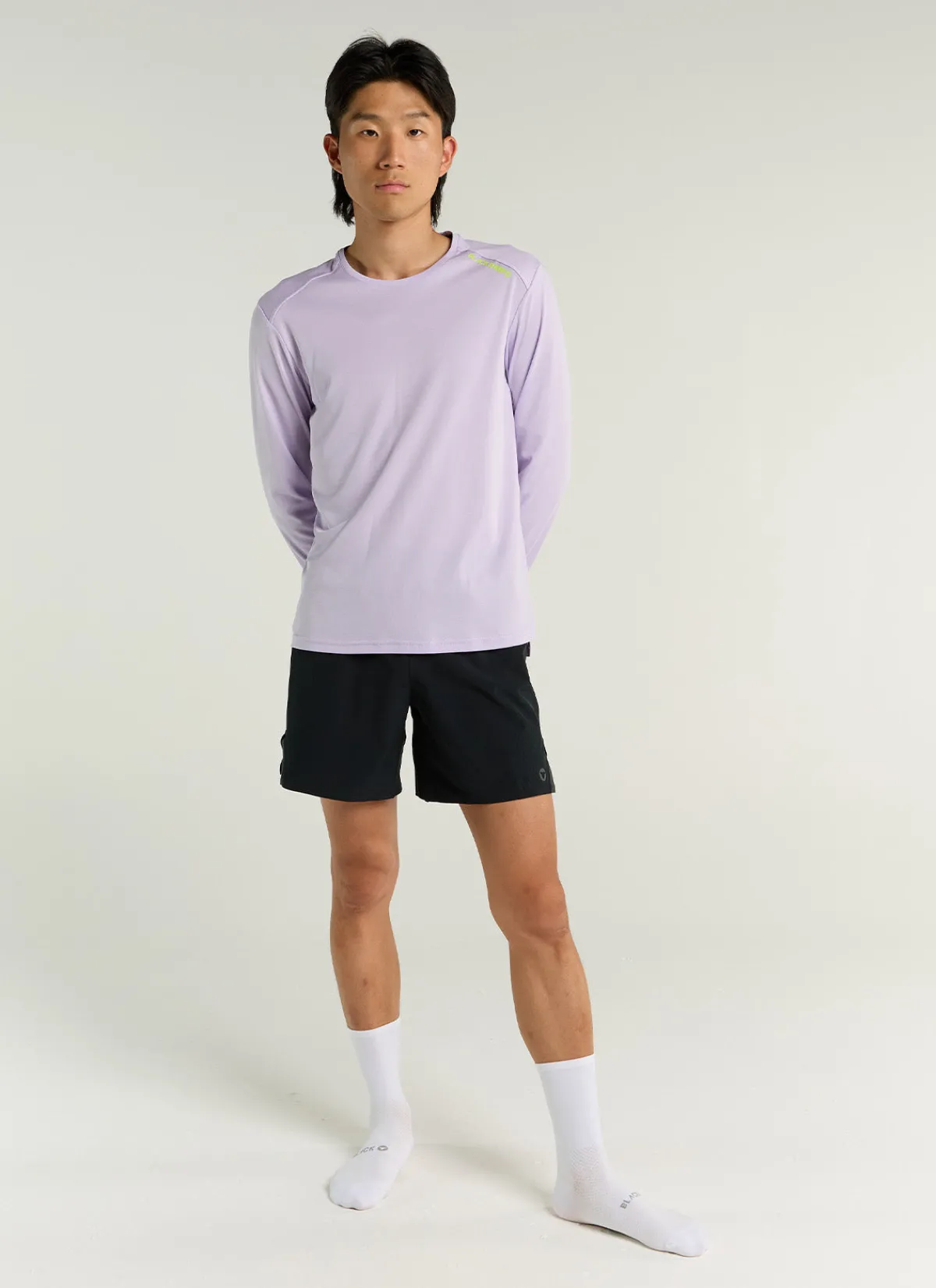 Black Sheep Shirts And Singlets | Men's Dry LS Tee - Pastel Lilac PastelLilac
