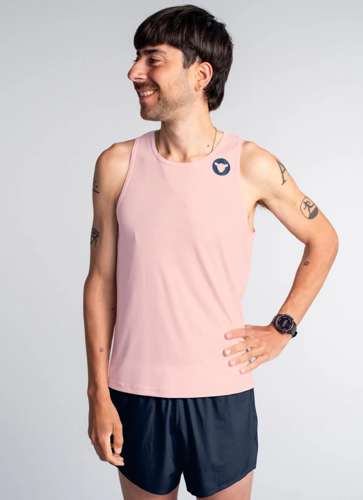 Black Sheep Shirts And Singlets | Men's Dry Singlet - Barely Pink BarelyPink