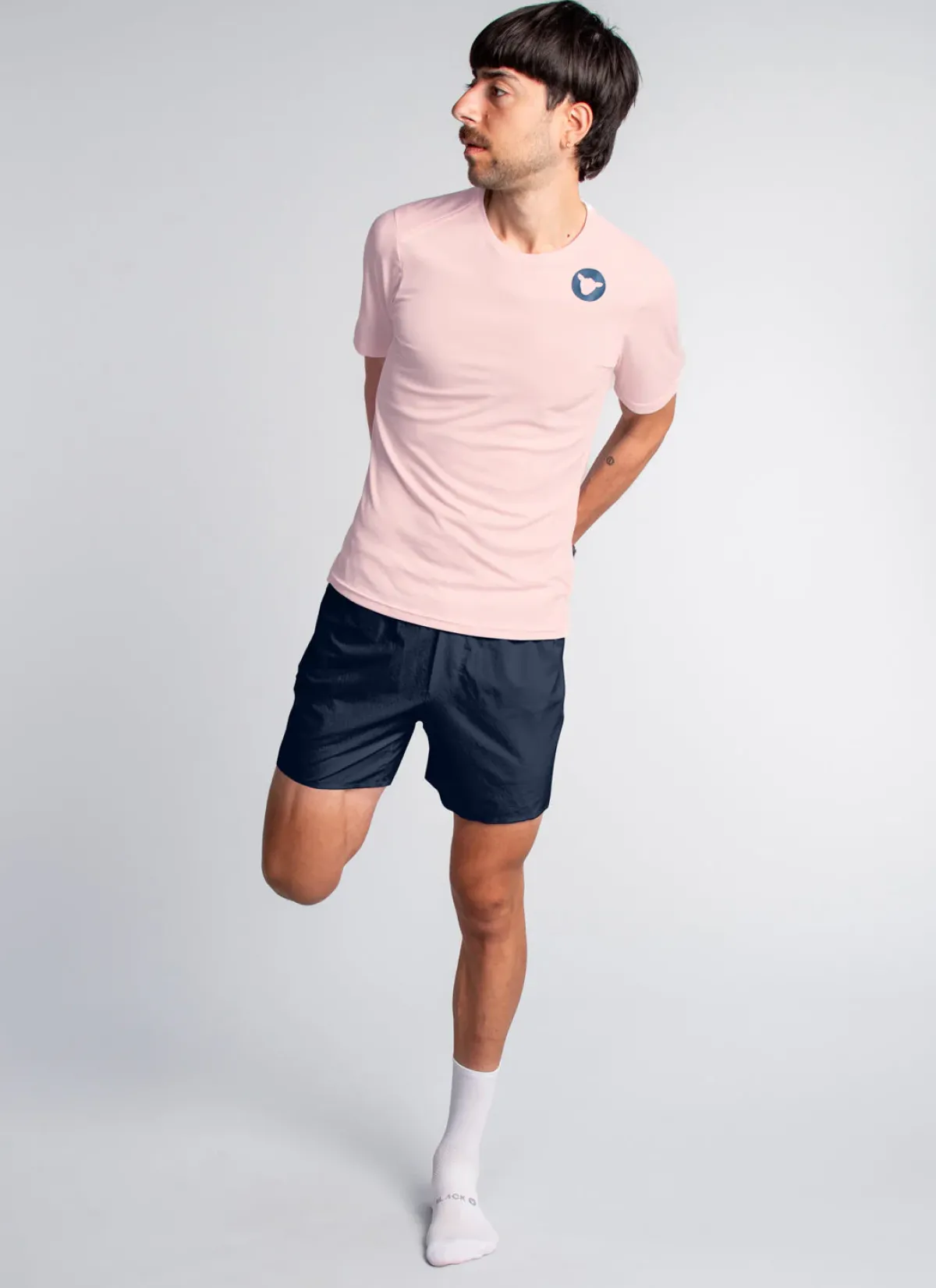 mens_dry_ss_tee__barely_pink_3.webp Black Sheep Shirts And Singlets | Men's Dry SS Tee - Barely Pink BarleyPink