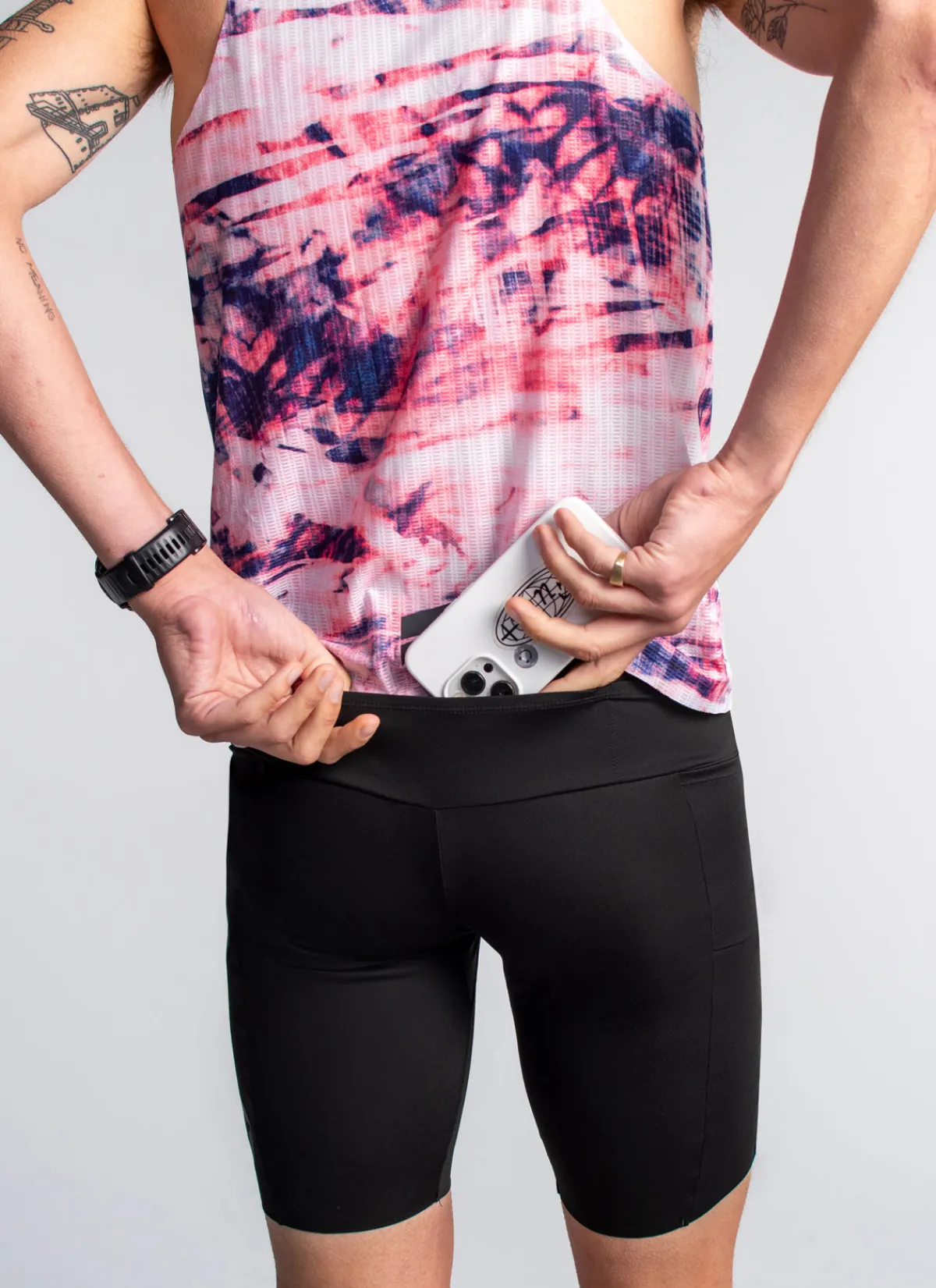 mens_fly_half_tights__black_3.webp Black Sheep Shorts | Men's Fly Half Tights - Black