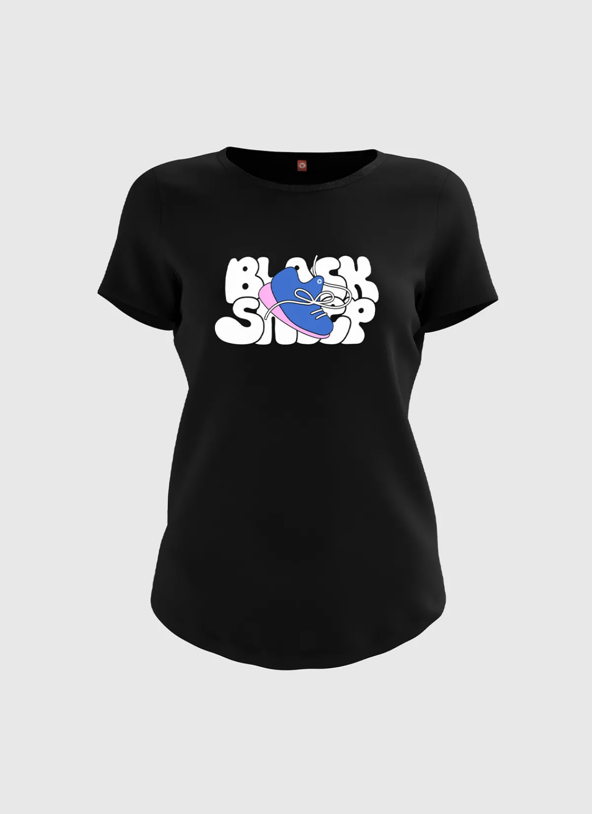 Black Sheep Shirts And Singlets | Women's ActiveCotton Tee - Sports Club Black SportsClubBlack