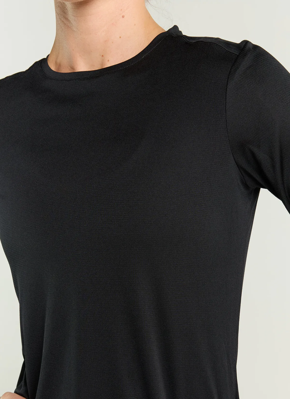 womens_dry_ls_tee__black_reflective_2.webp Black Sheep Shirts And Singlets | Women's Dry LS Tee - Black Reflective BlackReflective