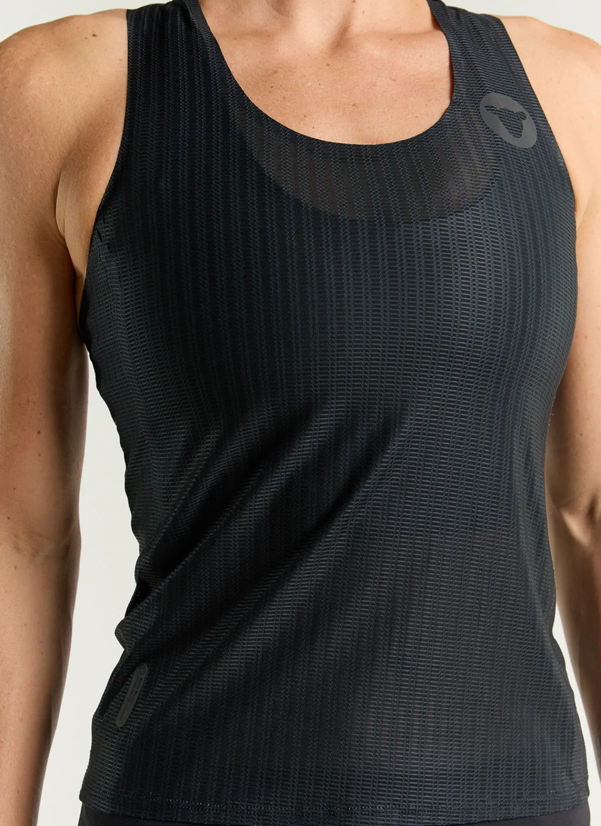 womens_fly_singlet__black_reflective_3.webp Black Sheep Shirts And Singlets | Women's Fly Singlet - Black Reflective BlackReflective