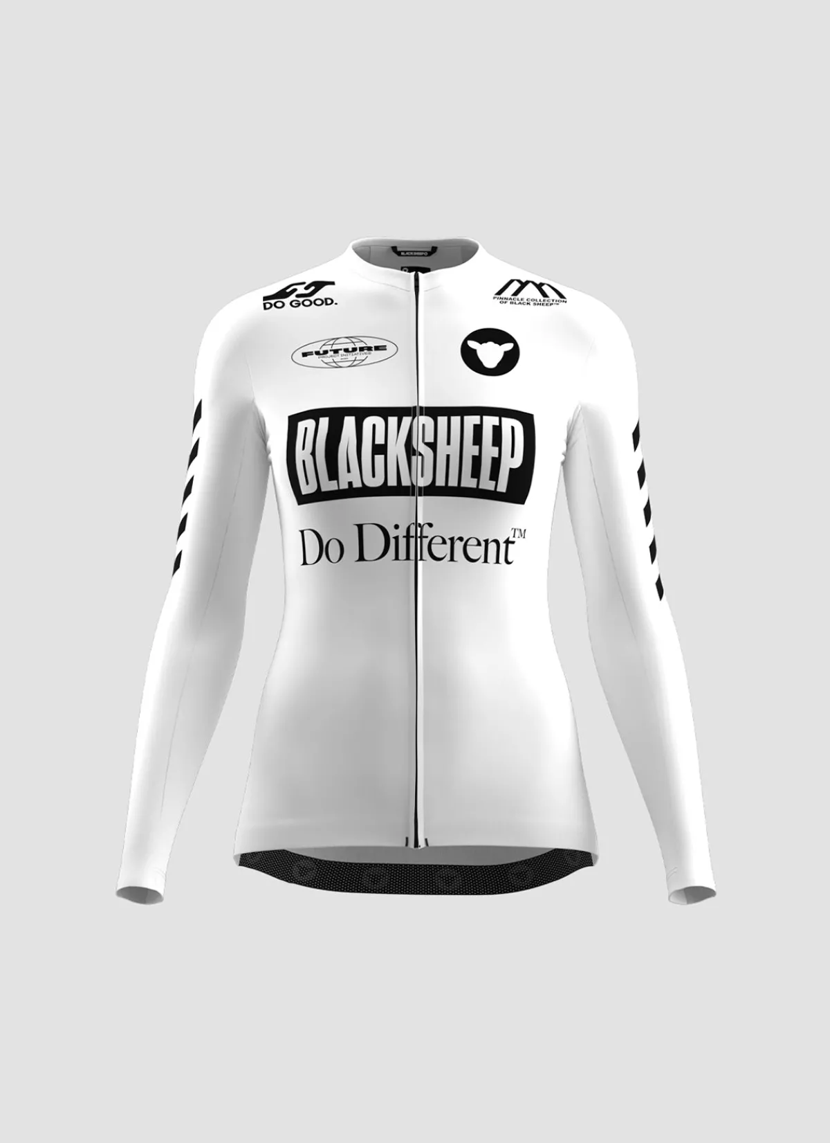 Black Sheep Jerseys | Women's WMN Luxlite LS Jersey - Future Mono White FutureMonoWhite